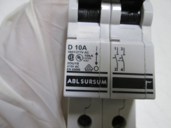 ABL SURSUM 2DU10D-10A CIRCUIT BREAKER 10A  UNMP