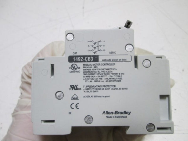 ALLEN BRADLEY 1492-CB3-F060 SER. C 6A UNMP
