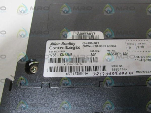 ALLEN BRADLEY 1756-CNBR SER. B F/W 2.10  NSNP