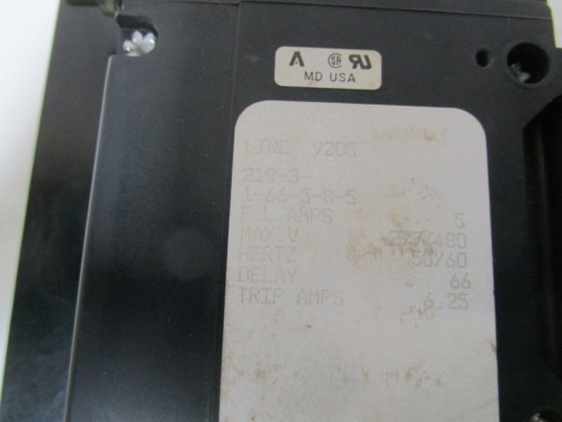 AIRPAX CIRCUIT BREAKER 219-3-1-66-5-8-5  NSNP