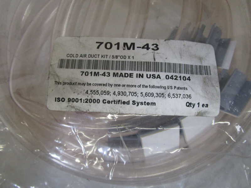 701M-43 COLD AIR DUCT KIT  / 5/8"ODX1  NSNP IN BAG