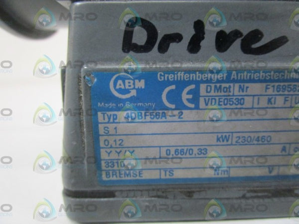 ABM MOTOR 4DBF56A-2  UNMP