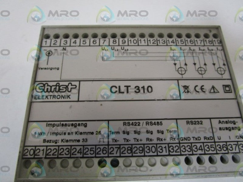 CHRIST ELELTRONIK RELAY CLT310  UNMP