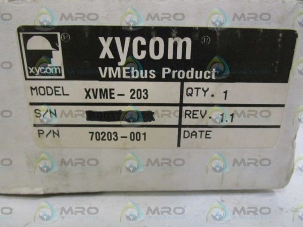 XYCOM I/O MODULE BOARD XVME-203  NSMP
