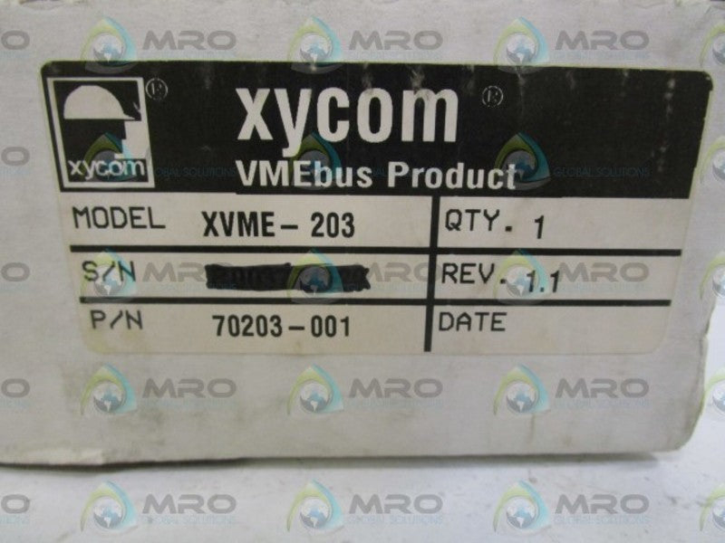 XYCOM I/O MODULE BOARD XVME-203  NSMP