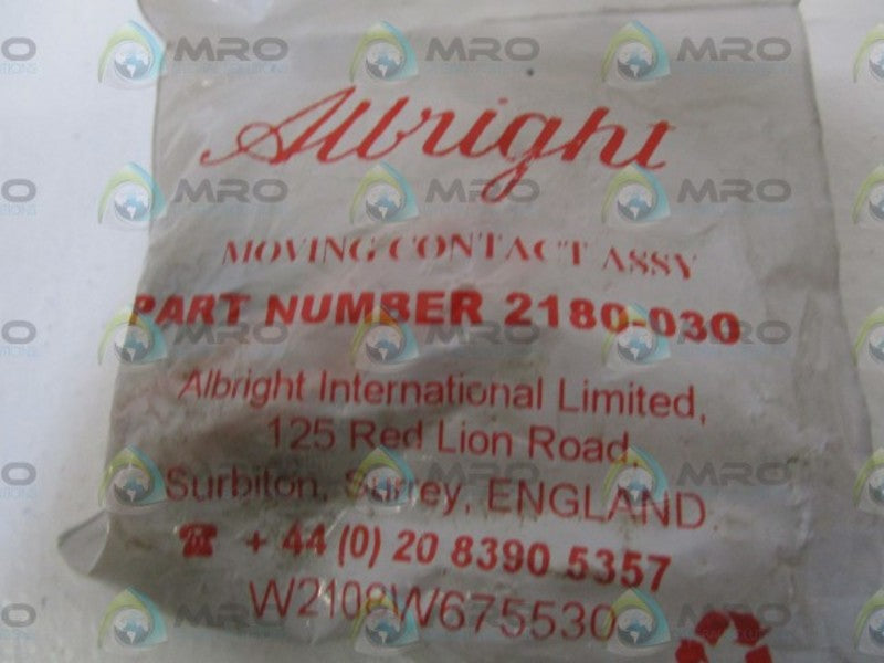 ALBRIGHT MOVING CONTACT ASSY 2180-030  NSMP