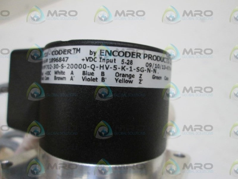 ACCU-CODER ENCODER 702-30-S-20000-Q-HV-5-K-1-SG-N-N  NSMP