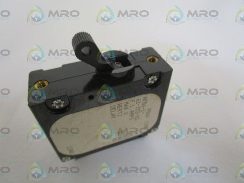 AIRPAX 15AMPS CIRCUIT BREAKER APG6-1-61-153-01  NSNP