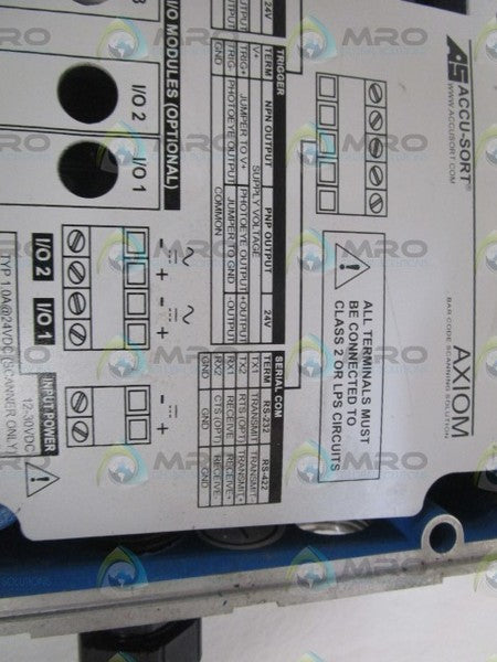 ACCU--SORT WIRING BASE AXIOM  UNMP