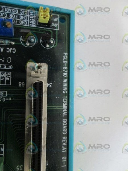 ADVANTECH TERMINAL BOARD PCLD-8710 REV. A1 (AS PICTURED)  UNMP