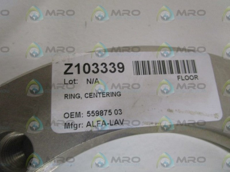 ALFA-LAVAL CENTERING RING 55987503  NSNP