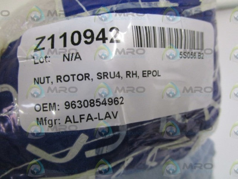 ALFA-LAVAL ROTOR NUT 9630854962  NSNP