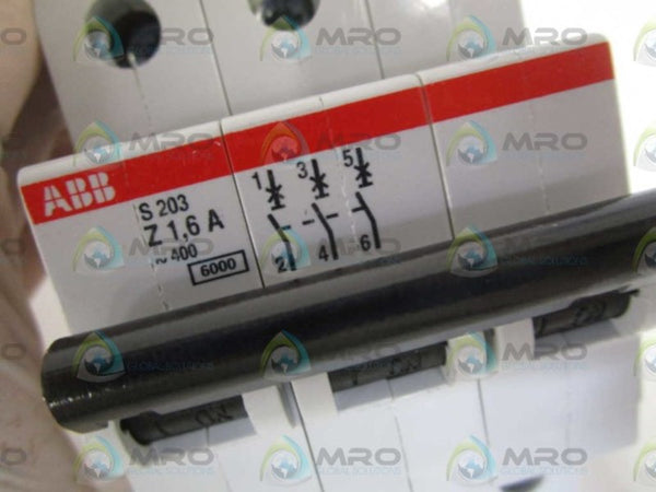 ABB S203-Z1.6 CIRCUIT BREAKER 1.6A  NSMP