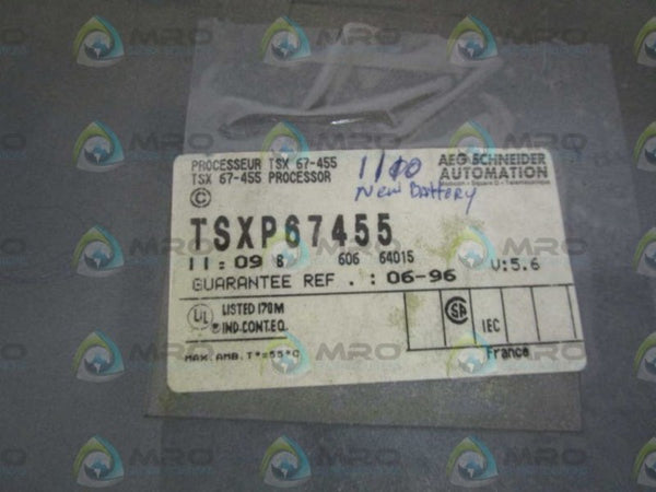 AEG TSXP67455 PROCESSSOR MODULE  UNMP