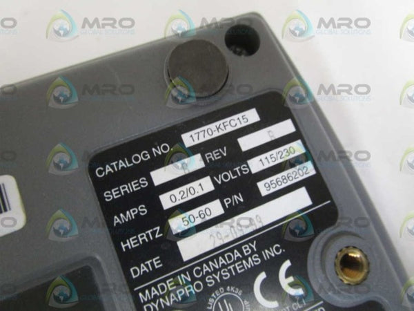 ALLEN BRADLEY 1770-KFC15 SER. B CONTROLNET COMMUNICATION INTERFACE  UNMP