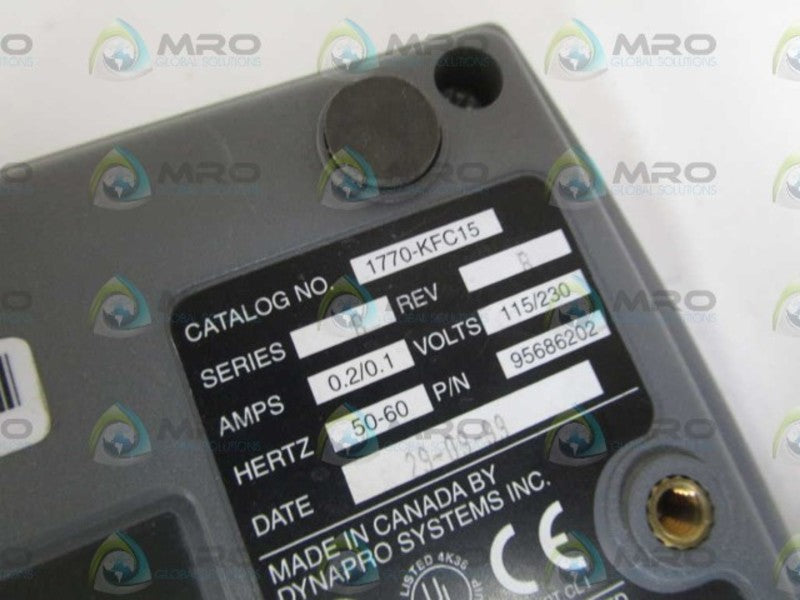 ALLEN BRADLEY 1770-KFC15 SER. B CONTROLNET COMMUNICATION INTERFACE  UNMP