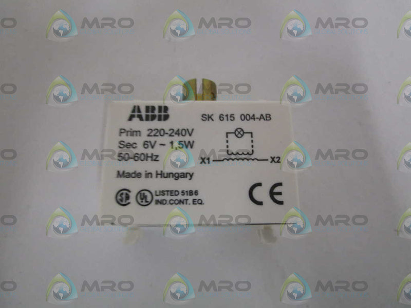 ABB SK615004-AB CONTACTOR BLOCK  NSNP
