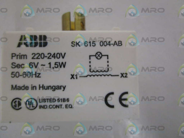 ABB SK615004-AB CONTACTOR BLOCK  NSNP