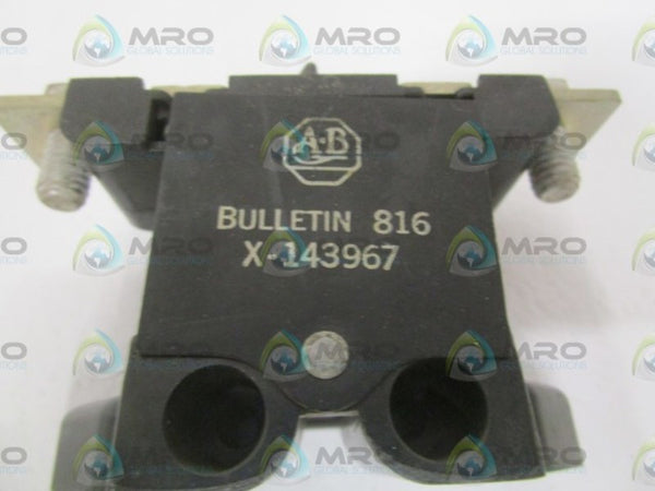 ALLEN BRADLEY X-143967 OVERLOAD RELAY (AS PICTURED)  NSNP