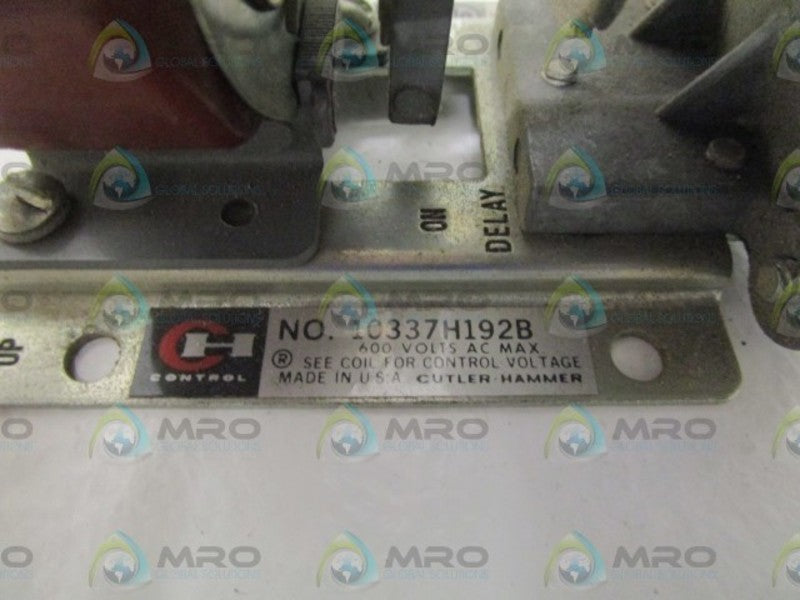 CUTLER-HAMMER 10337H192B PNEUMATIC TIMING RELAY 120V  UNMP