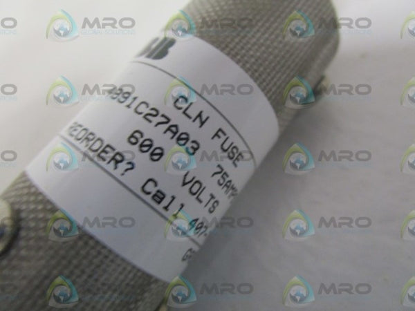 ABB 4991C27A03 CLN FUSE 75AMPS  NSNP
