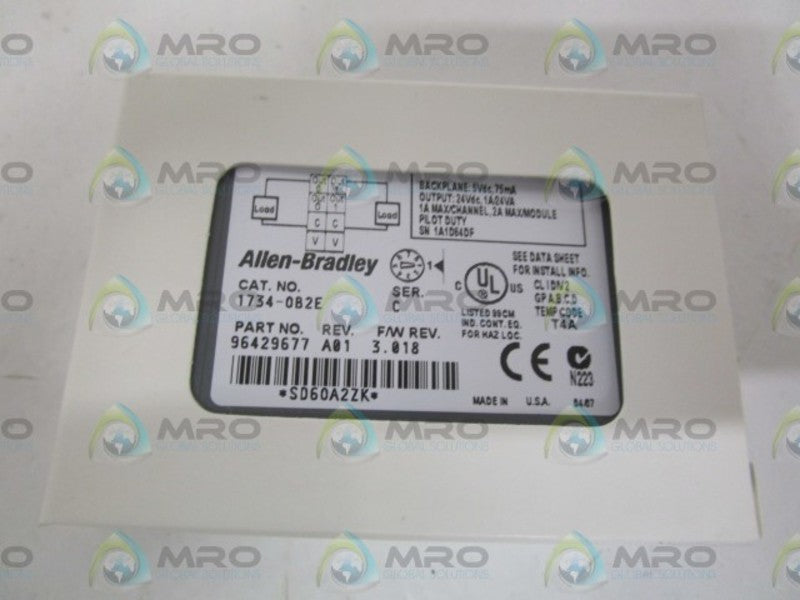 ALLEN BRADLEY 1734-OB2E SER.C OUPUT MODULE  NSMP