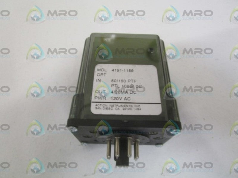 ACTION INSTRUMENTS 4151-1159 SIGNAL CONDITIONER 120VAC  NSNP