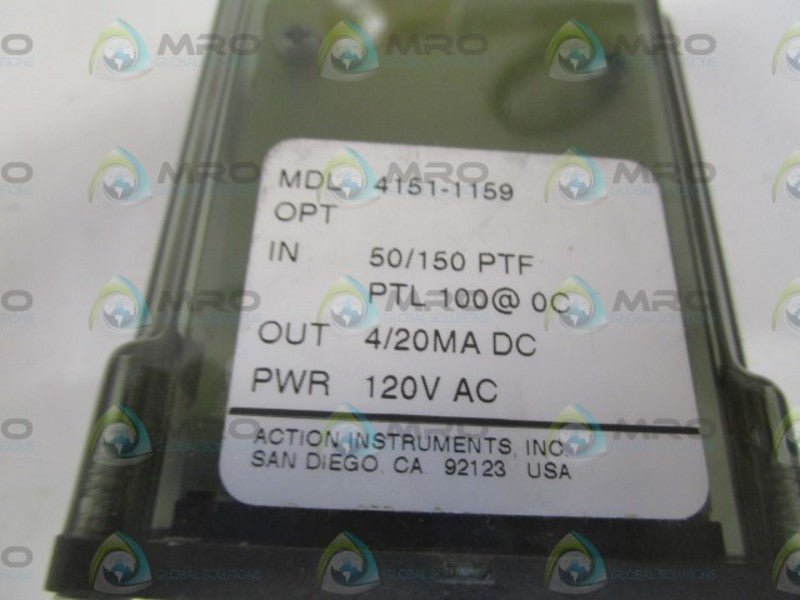 ACTION INSTRUMENTS 4151-1159 SIGNAL CONDITIONER 120VAC  NSNP
