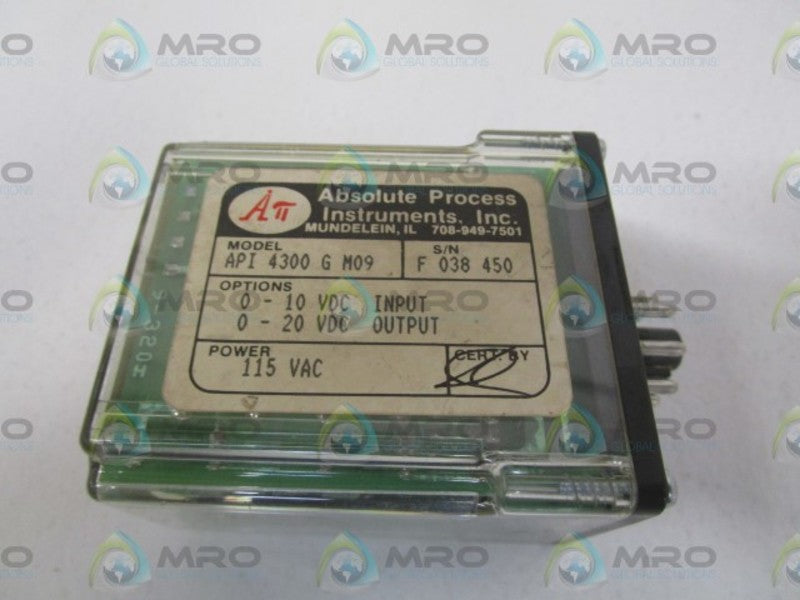 ABSOLUTE PROCESS API4300GM09 ISOLATED TRANSMITTER  UNMP
