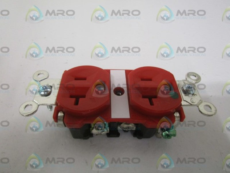 PASS & SEYMOUR 8300-RED DUPLEX RECEPTACLE NSMP