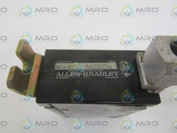ALLEN BRADLEY 816-DOV4 SER. K OVERLOAD RELAY (AS PICTURED)  UNMP