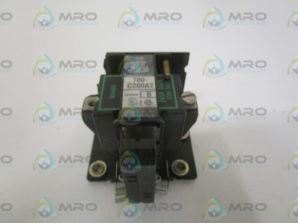 ALLEN BRADLEY 700-C200A2 SER. B CONTROL RELAY (AS PICTURED)  UNMP