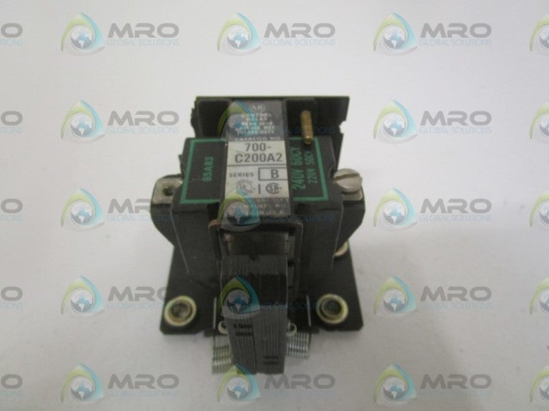 ALLEN BRADLEY 700-C200A2 SER. B CONTROL RELAY (AS PICTURED)  UNMP
