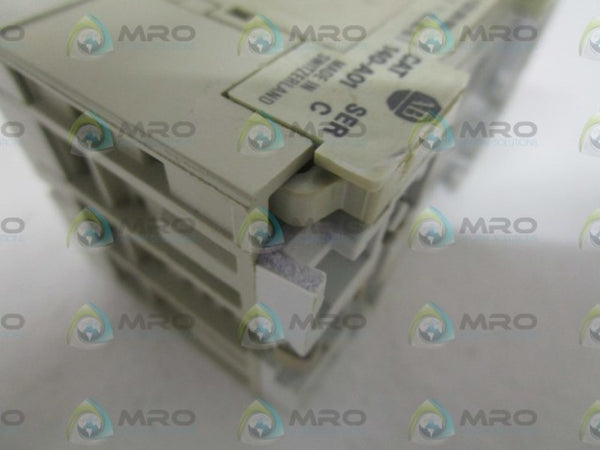 ALLEN BRADLEY 140-MN-0100 SER. D MANUAL MOTOR 0.63-1.0A (AS PICTURED)  UNMP