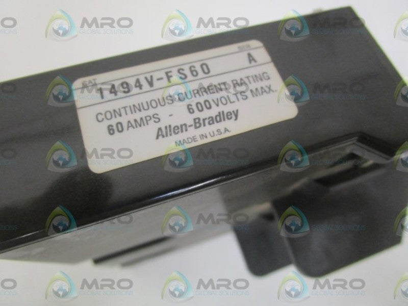 ALLEN BRADLEY 1494V-FS60 SER. A  FUSE BLOCK KIT (AS PICTURED)  NSMP