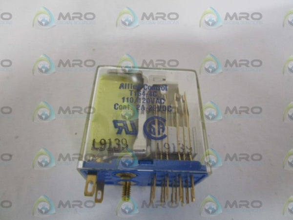 ALLIED CONTROL T154-4C RELAY 110/120VAC  NSNP