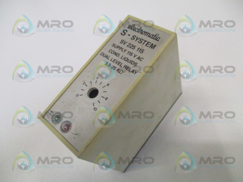ELECTROMATIC SV225115 LIQUIDS DUAL LEVEL RELAY 115V (AS PICTURED)  UNMP