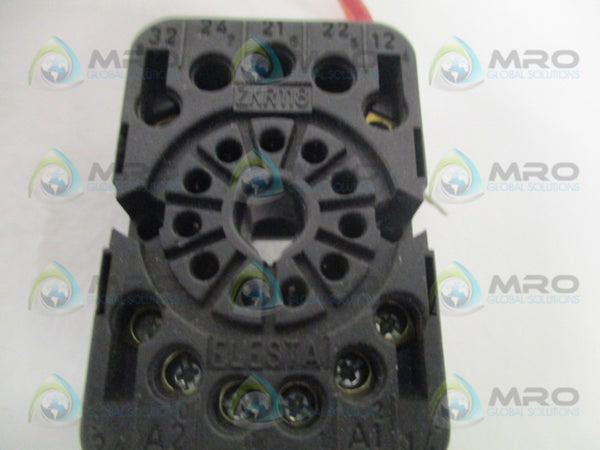 ELESTA ZKR118 RELAY SOCKET  UNMP