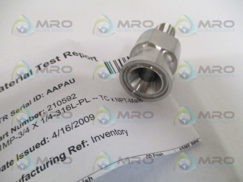 ALFA LAVAL 210592 21MP-3/4X1/4-316L-LP MALE ADAPTER  NSNP