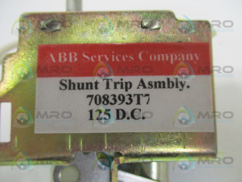 ABB 708393T7 SHUNT TRIP ASSEMBLY  UNMP