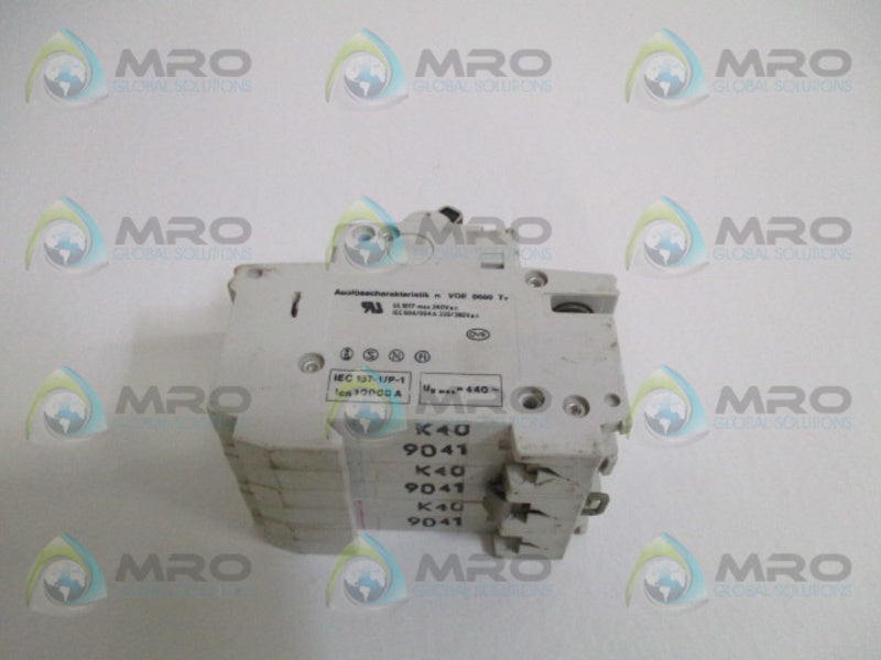 ABB S273-K40A CIRCUIT BREAKER 40A (AS PICTURED)  UNMP