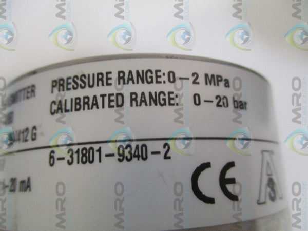 ABB ETP-4860 PRESSURE TRANSMITTER 0-2 MPA (AS PICTURED)  UNMP