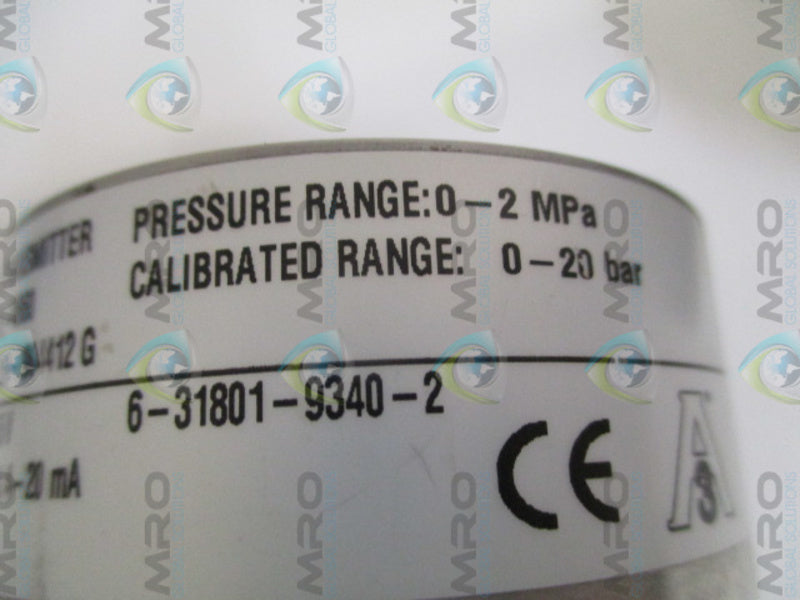 ABB ETP-4860 PRESSURE TRANSMITTER 0-2 MPA (AS PICTURED)  UNMP