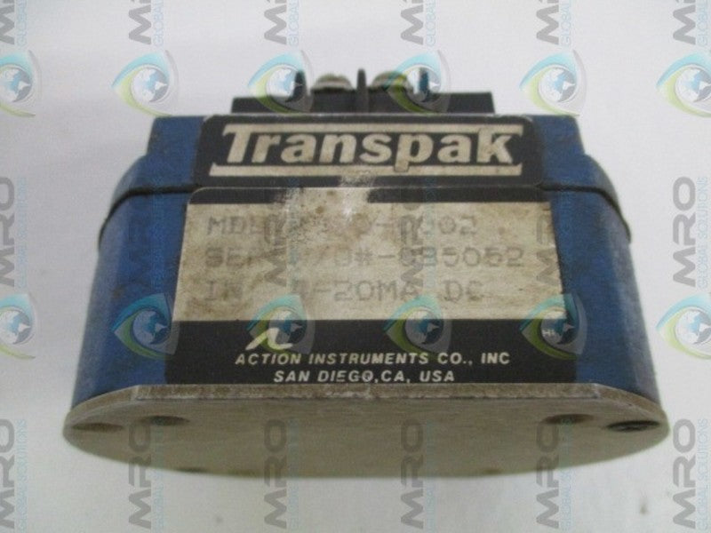 ACTION INSTRUMENTS T600-0002 TRANSPAK ISOLATOR  UNMP