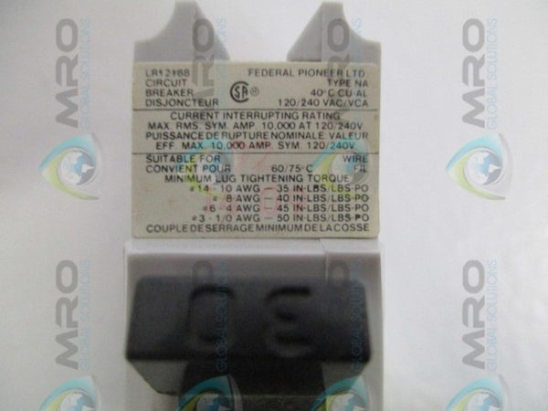 FEDERAL PIONEER NA130 CIRCUIT BREAKER 30A  NSNP