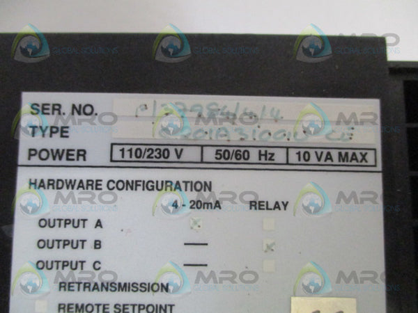 ABB COMMANDER 200 C201A31001UCE TEMPERATURE CONTROLLER REMAN