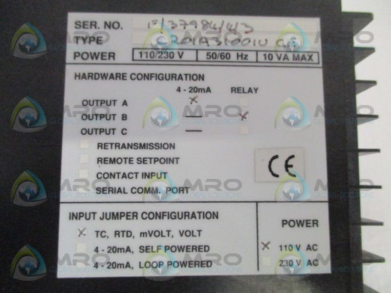 ABB COMMANDER 200 C201A31001UCE TEMPERATURE CONTROLLER  UNMP