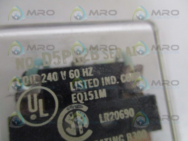 CUTLER HAMMER D5PR2B RELAY 240V  UNMP