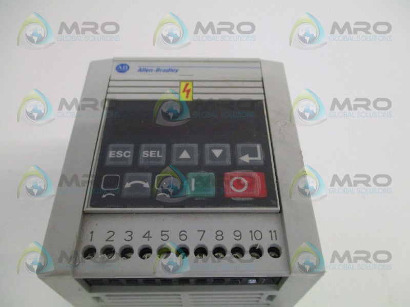 ALLEN BRADLEY 160-BA01NPS1P1 SER. C F/W 7.03 CONTROLLER (AS PICTURED)  UNMP