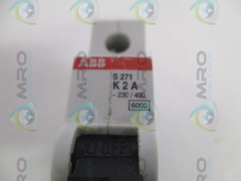 ABB S271-K2 CIRCUIT BREAKER 2A (AS PICTURED)  NSNP